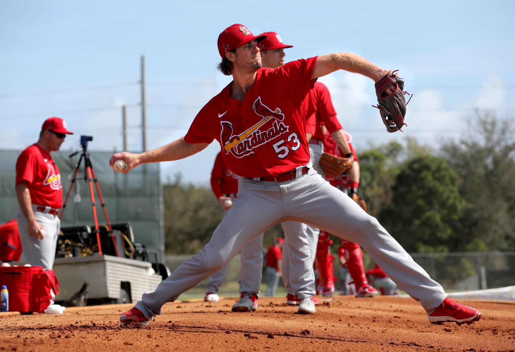 First official workout of Cardinals spring training